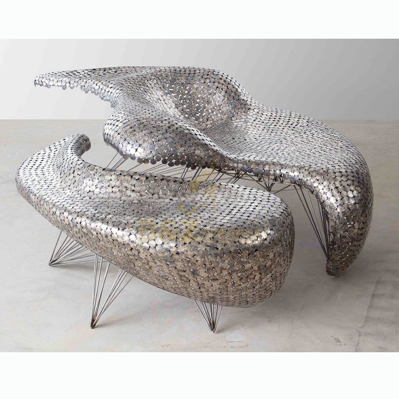 Modern Furniture European Style Home Stainless Steel Chair Sculpture