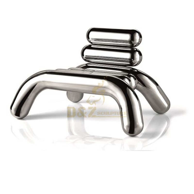 Home Decoration Classic Stainless Steel Hand Chair Sculpture