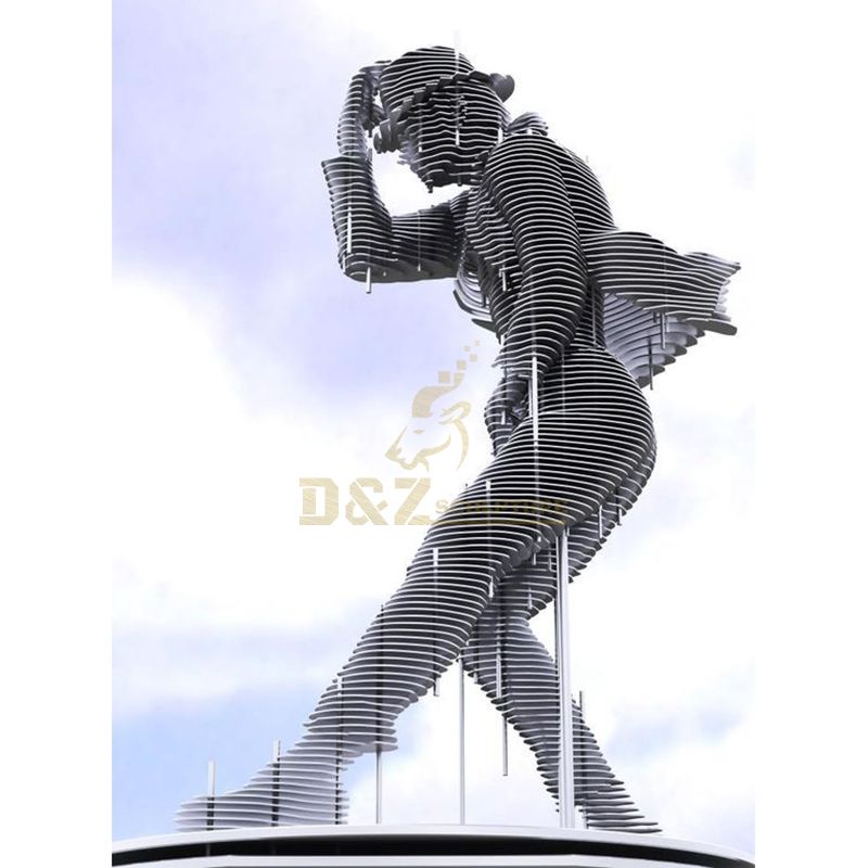 Outdoor Modern Real Stainless Steel Figure Statue Michael Jackson Sculpture