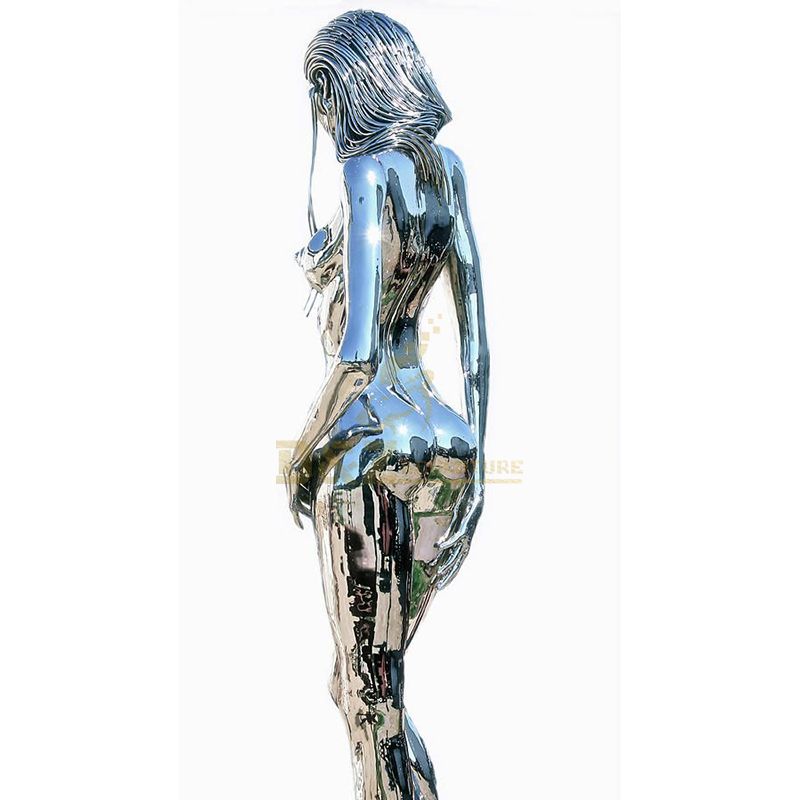Modern Stainless Steel Sculpture Abstract Woman Art Sculpture