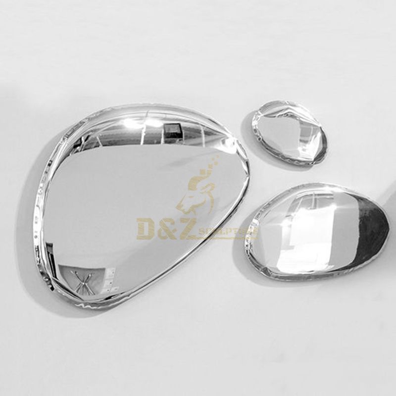 Art Mirror Stainless Steel Wall Sculpture Concave mirror Sculpture