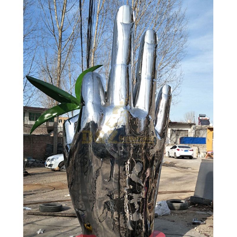 Stainless Steel Hand Shape Sculpture