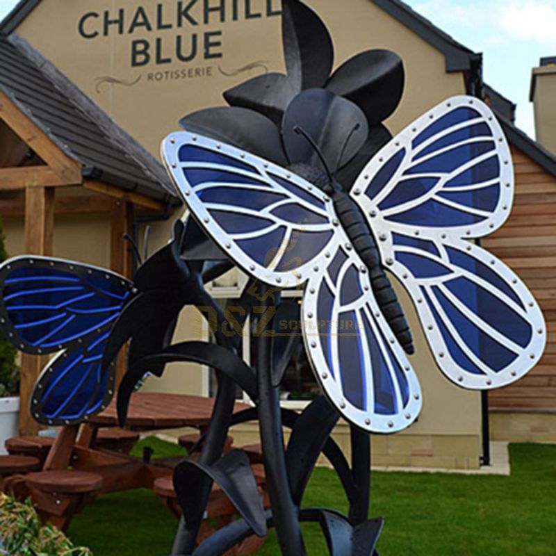 Amazing Modern Stainless Steel Butterfly Sculpture For Garden Decoration