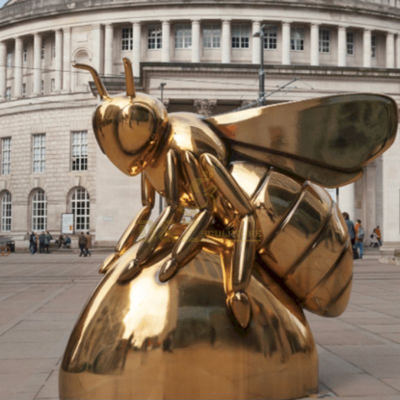 Modern Art Stainless Steel Honey Bee Sculpture