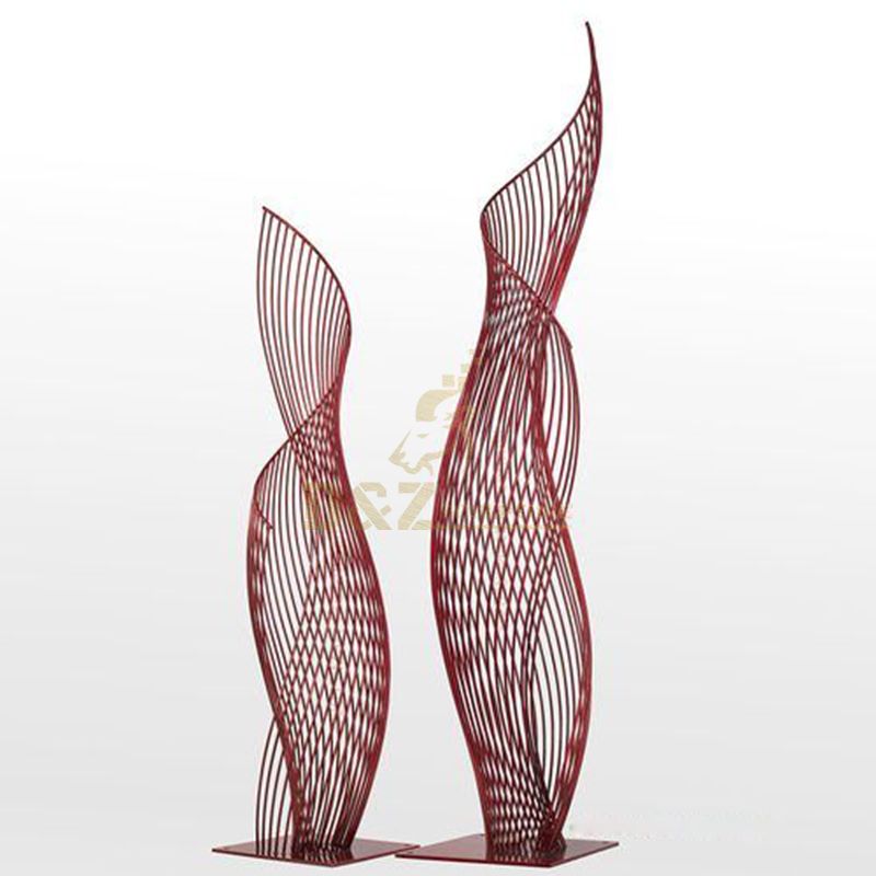 Outdoor Stainless Steel Abstract Hollow Metal Art Sculpture