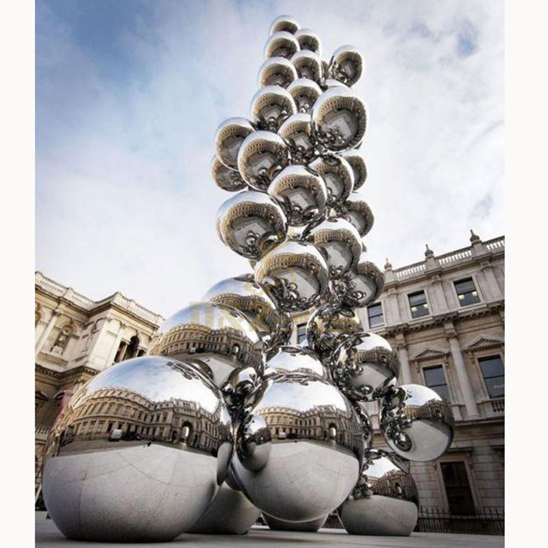 Mirror Polished Surface Stainless Steel Metal Ball Sculpture