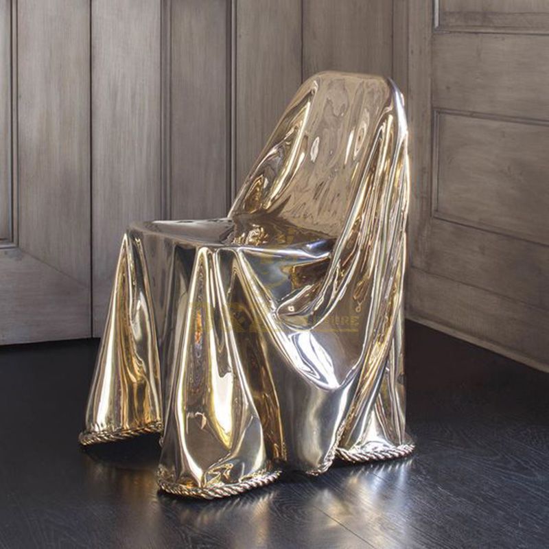 Modern Decoration High Quality Stainless Steel Chair Sculpture