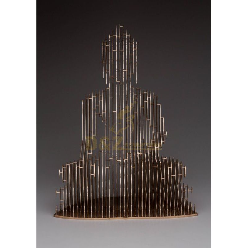 Indoor Stainless Steel Metal Buddha Art Sculpture