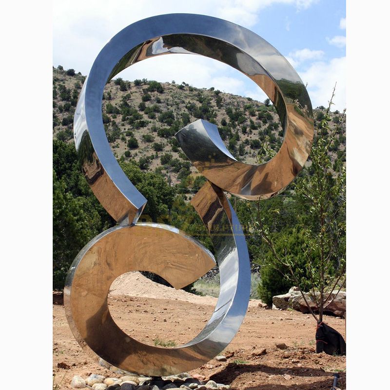 Directly Factory custom circle stainless steel outdoor sculpture