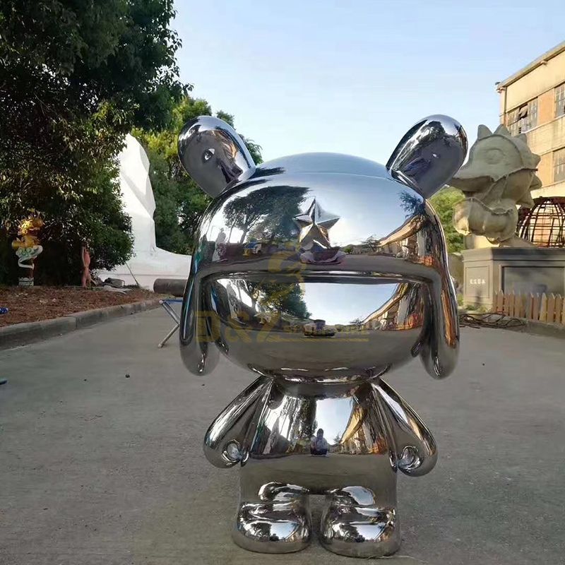 Master Design Stainless Steel Sculpture Modern Rabbit Art Sculptures