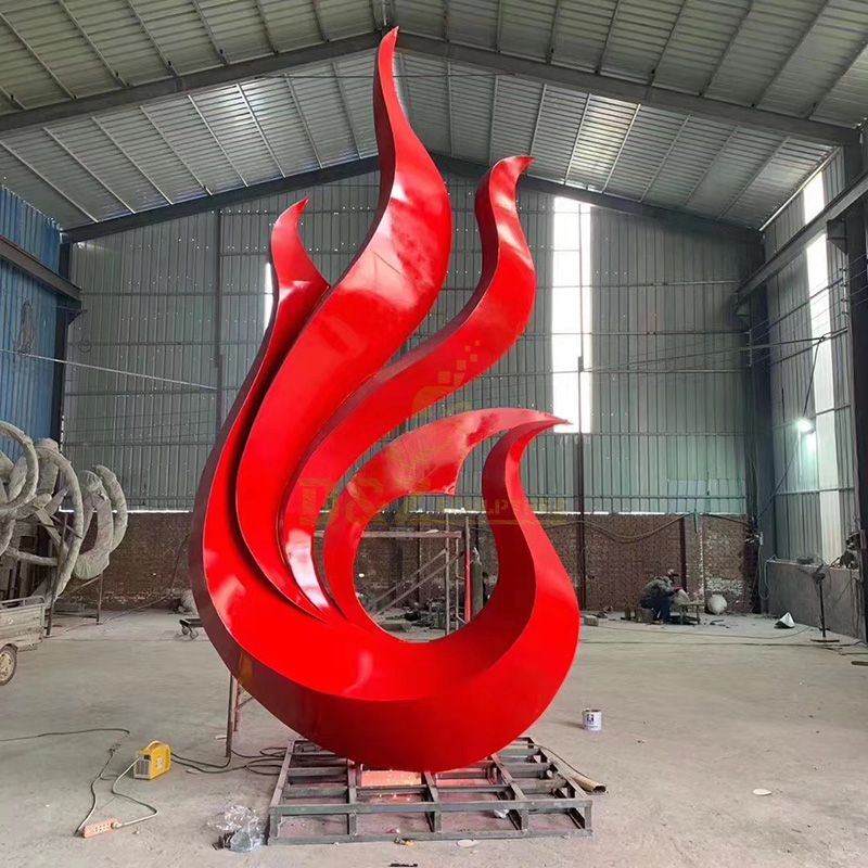 Metal Decoration Flame Stainless Steel Sculpture