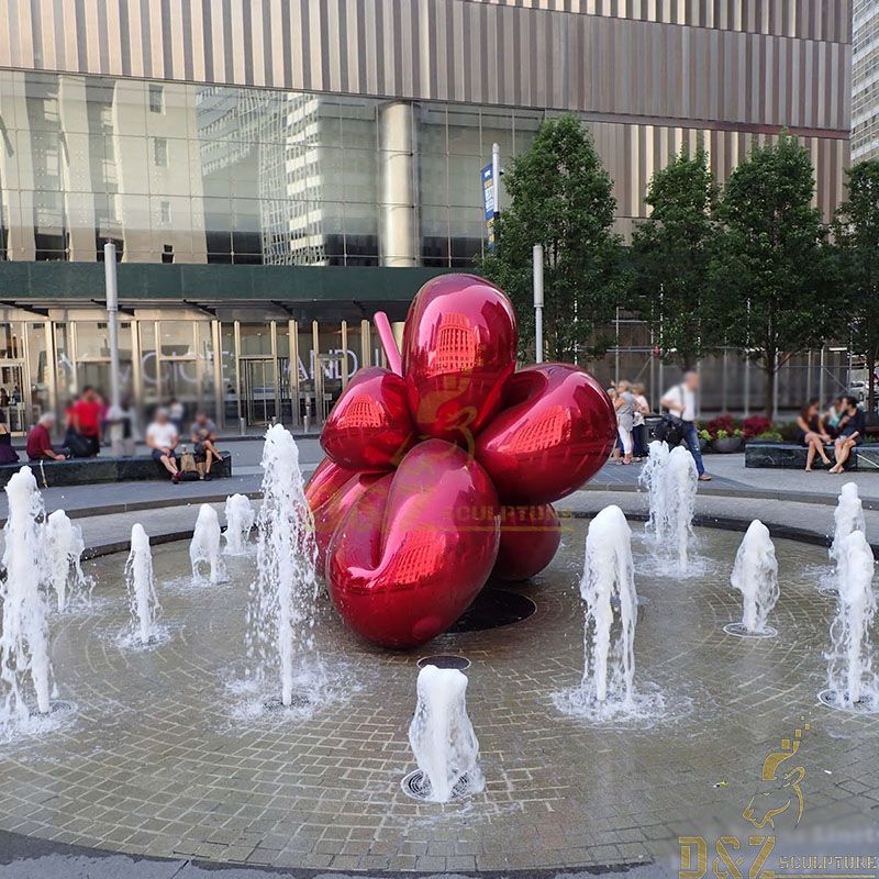 Outdoor Large Stainless Steel Flower Sculpture