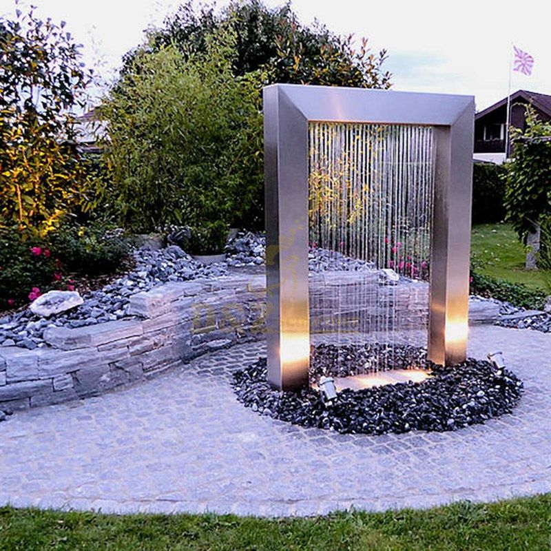 Customize Stainless Steel Water Fountain For Garden Sculptures
