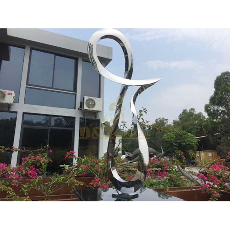 Customized Garden Outdoor Decor Stainless Steel Line Sculpture