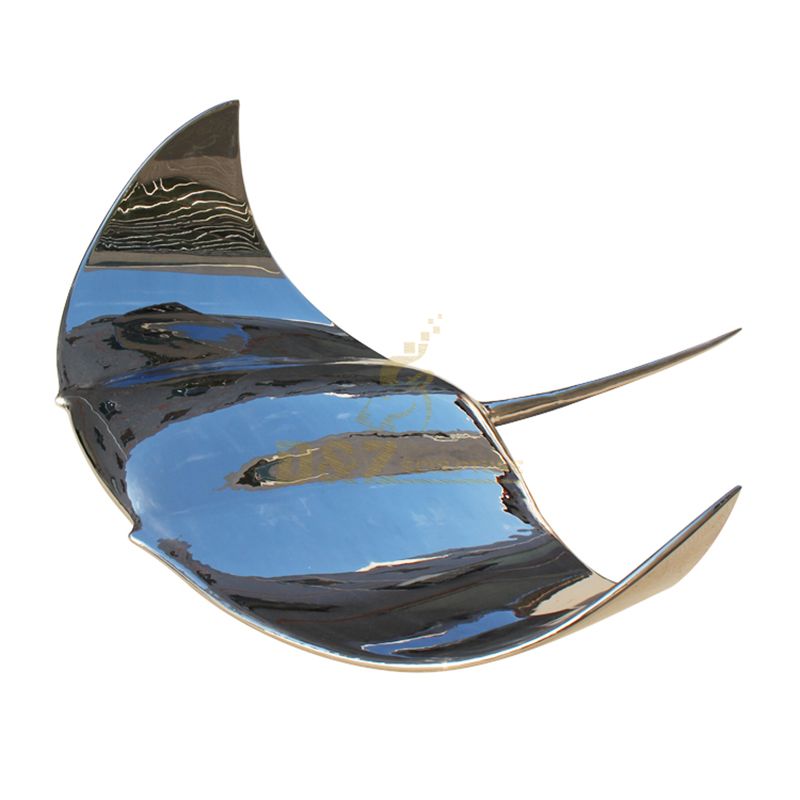 Stainless steel devil fish sculpture metal animal artwork statue