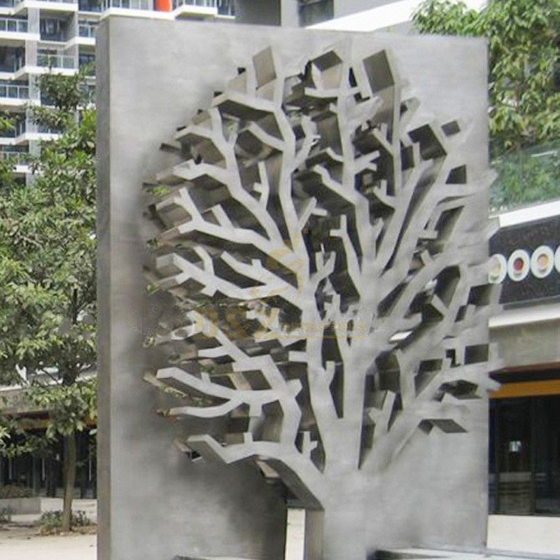 life size 3D wall metal  tree art decor