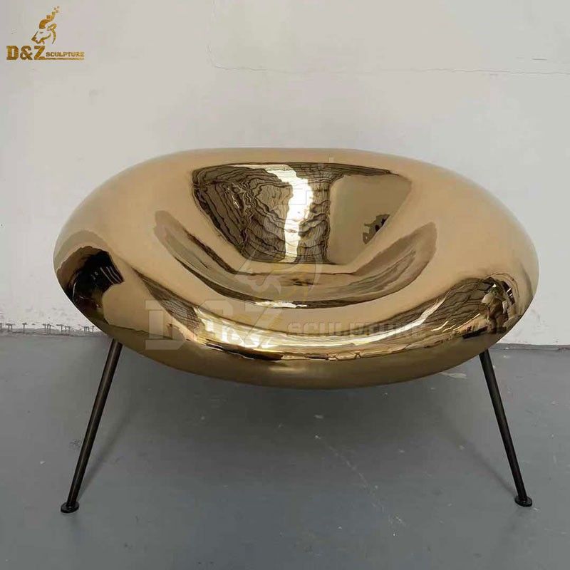 Modern Design Furniture Gold Plated Stainless Steel Dining Chair