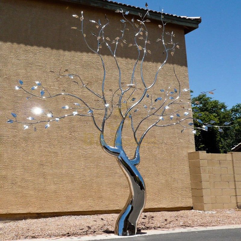Modern Outdoor Metal Art Tree Sculpture Park Decor for Sale