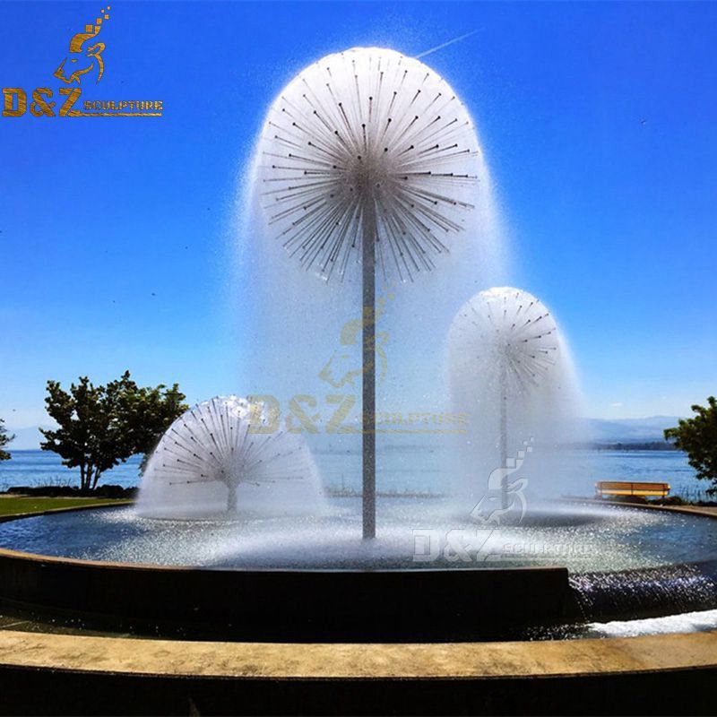 Outdoor garden dandelion design modern water fountains for sale