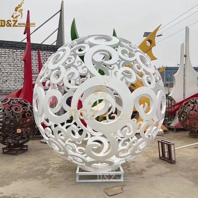 Outdoor Large Hollow Stainless Steel Ball Sculpture Supplier