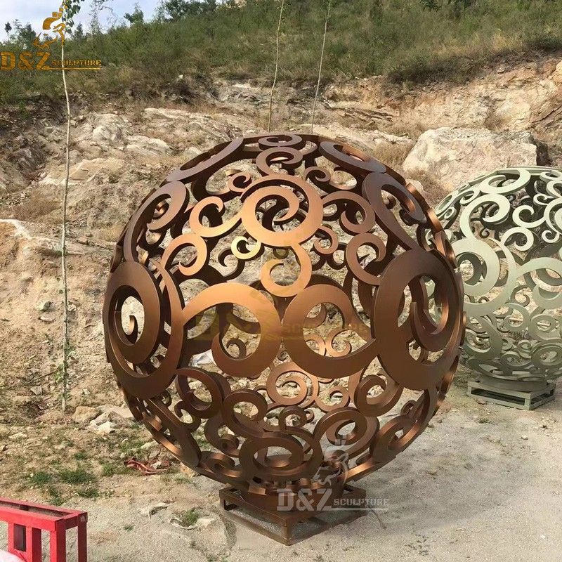 Outdoor Large Hollow Stainless Steel Ball Sculpture Supplier