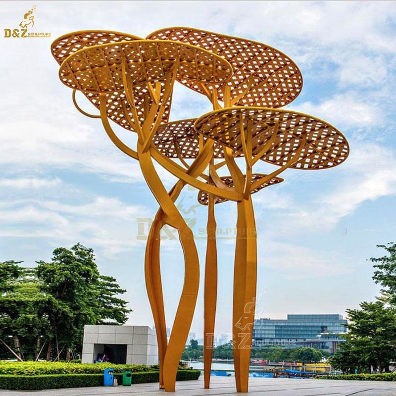 environmental art Square sculpture outdoor garden use large stainless steel sculpture