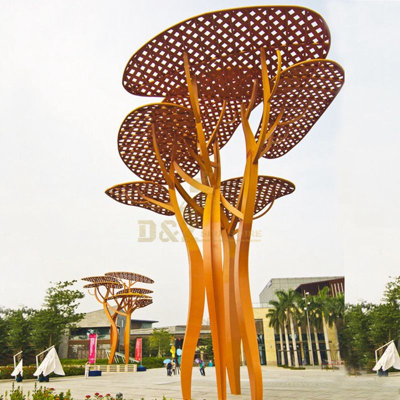 abstract urban tree sculpture