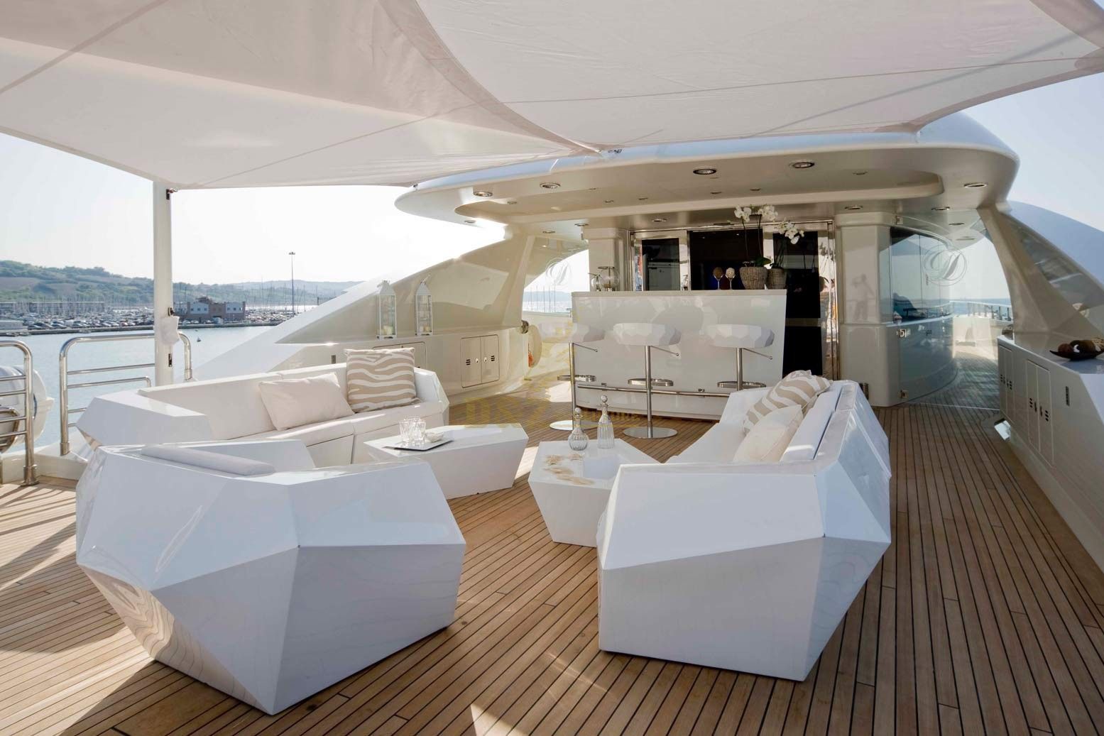 luxury outdoor furniture design sofa table lounge chair faz yacht