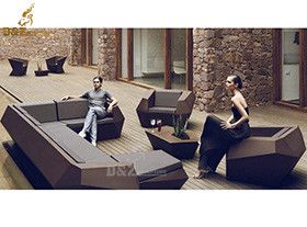 vondom faz lounge chair relaxing chair modern indoor art chair table a set for resost