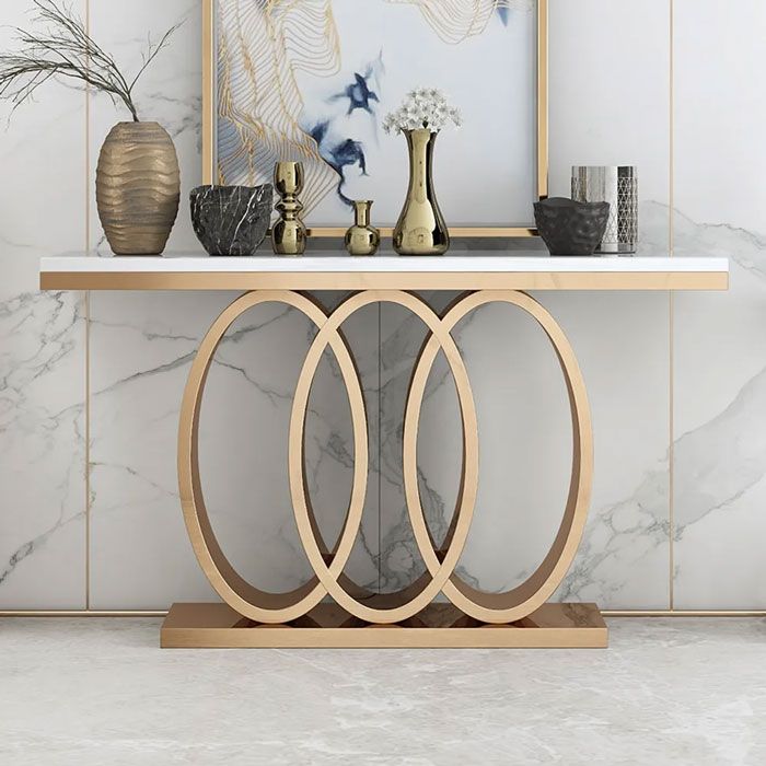 rectangular console table