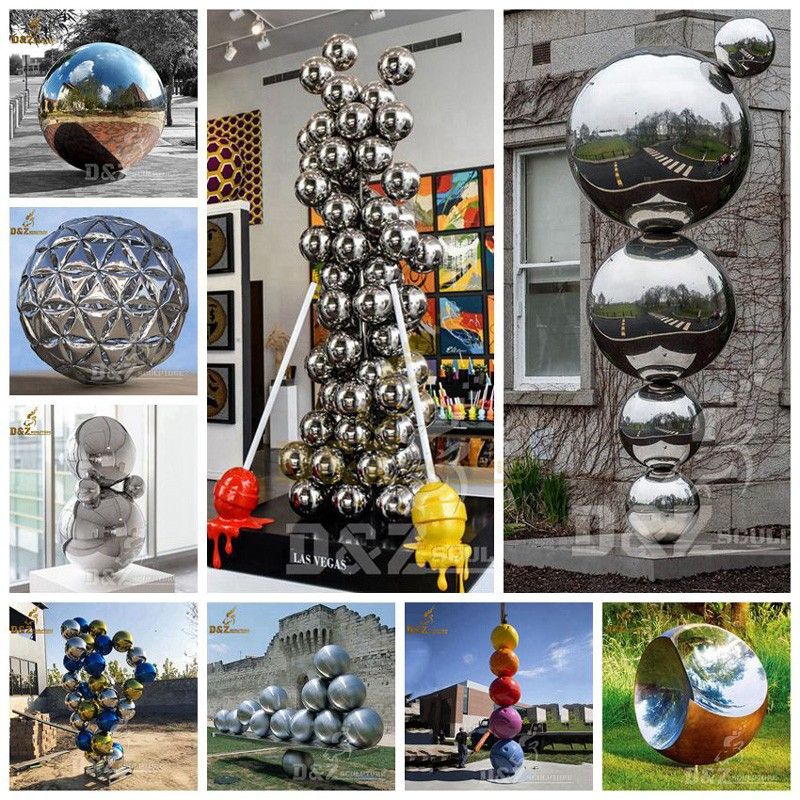Outdoor ball sculpture