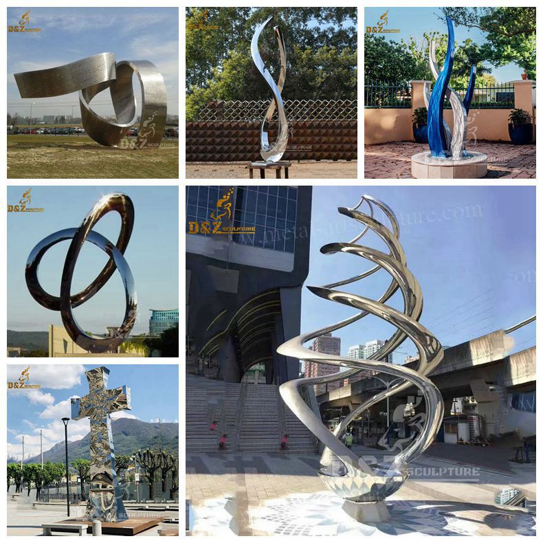 abstract metal garden sculptures