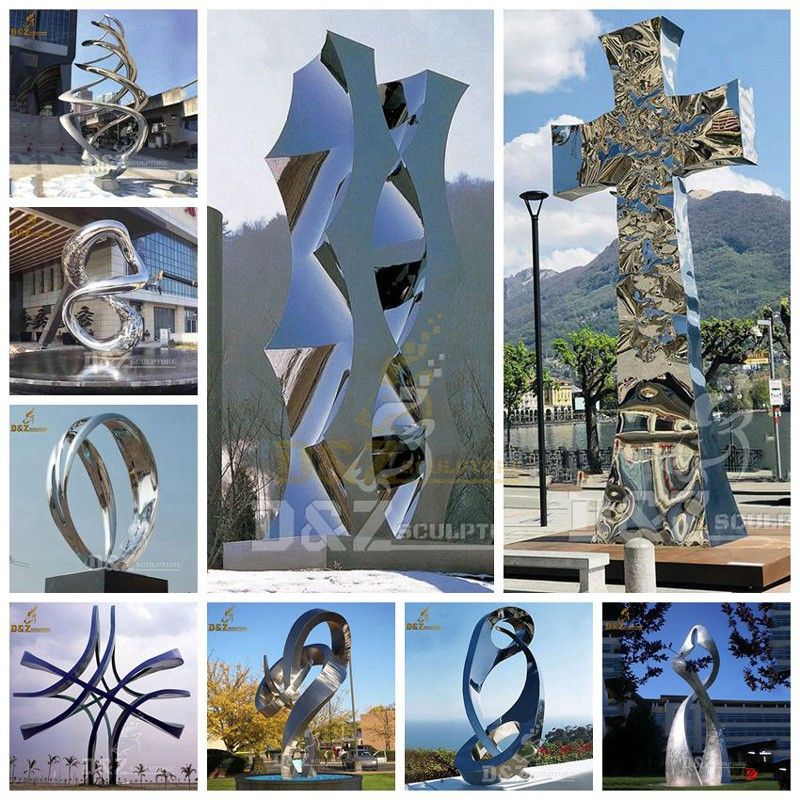 outdoor abstract metal sculpture