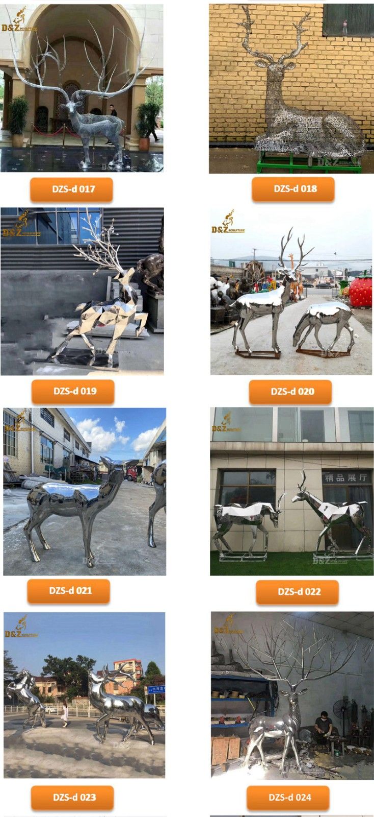 deer sculptures for garden