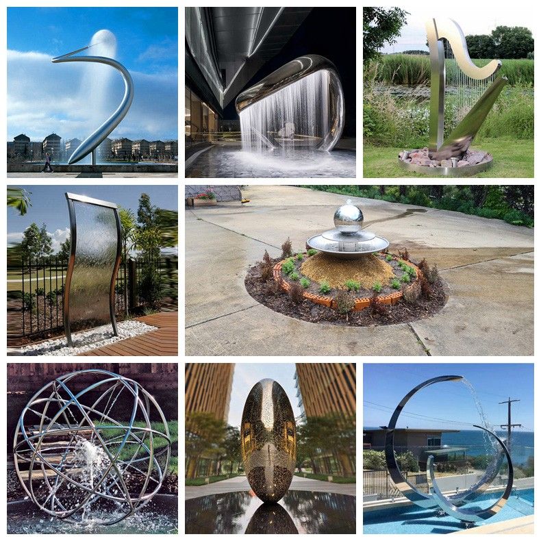 large outdoor water fountains