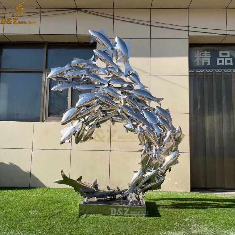 metal art fish sculptures,