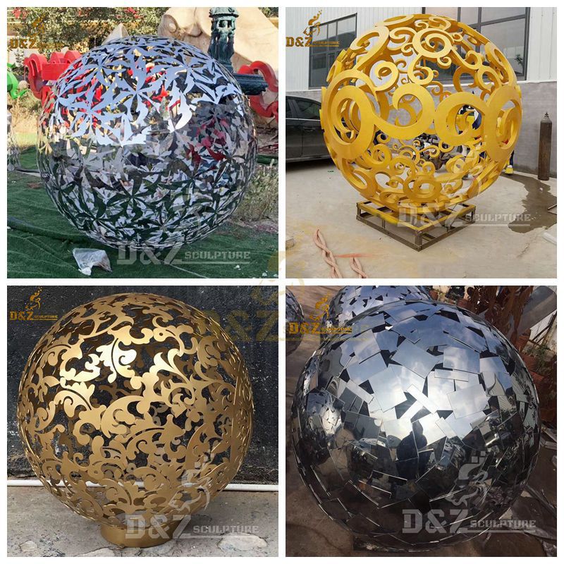 large hollow ball sculpture,