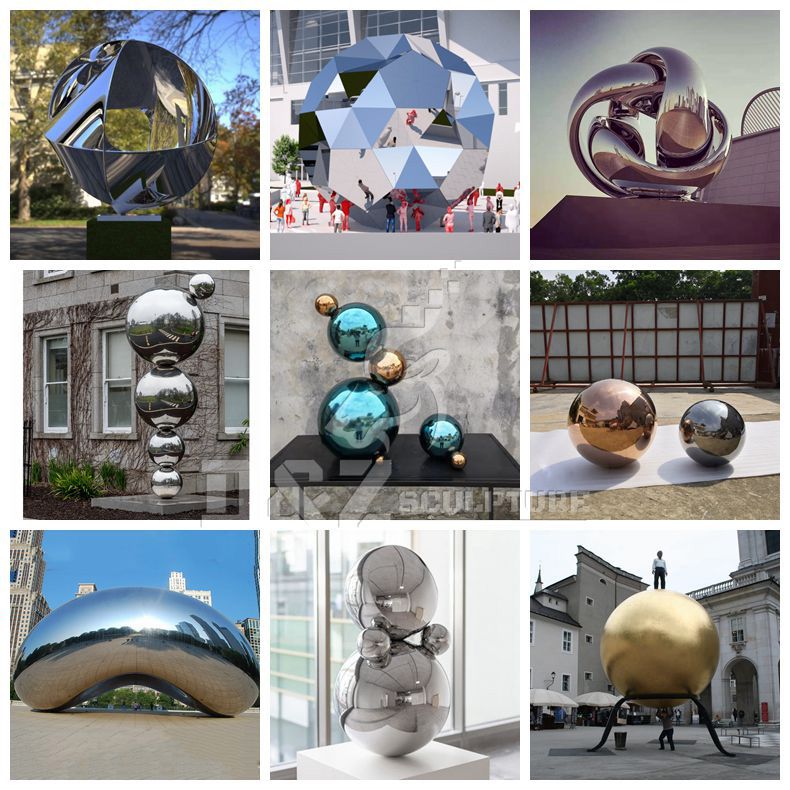 hollow metal ball sculptures