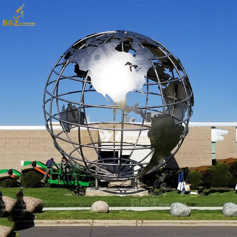 world globe sculpture