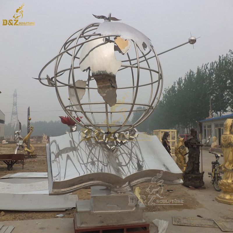 large garden globe sculpture
