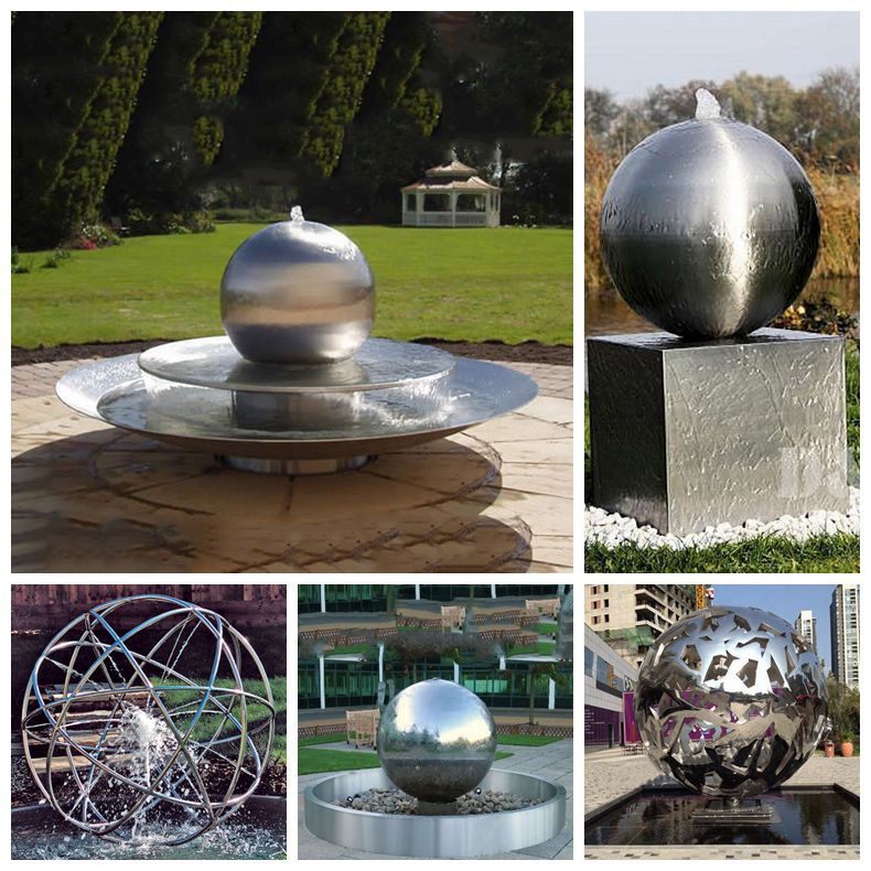 stainless steel ball fountain