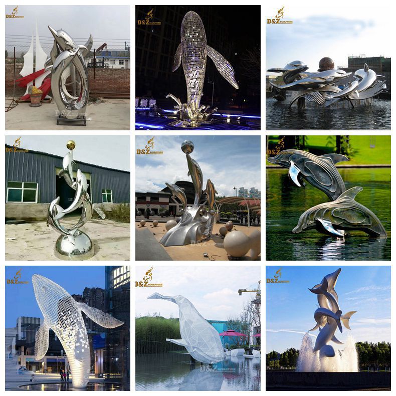  large dolphin sculpture